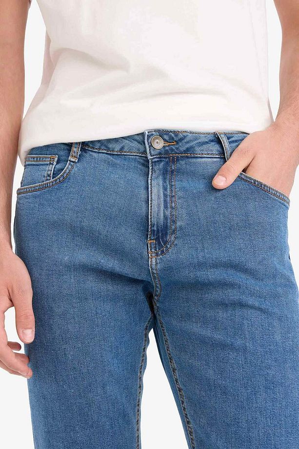 Sergio Regular Fit Normal Kalıp Normal Bel Boru Paça Jean Pantolon E7277AX25SM - 5