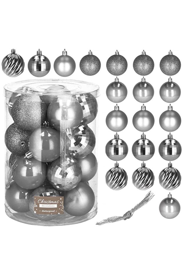 Коледна украса - Сиво - 3