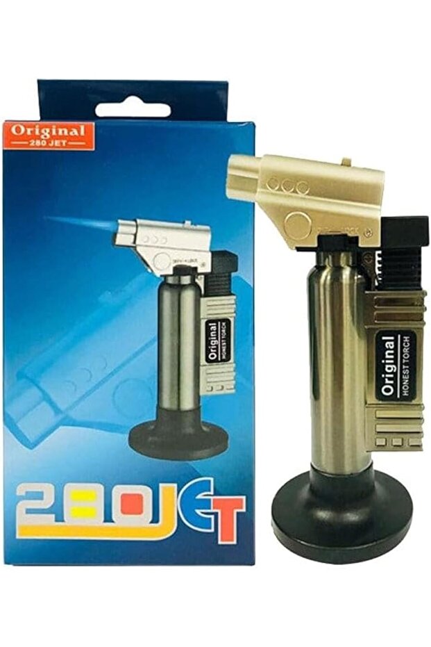 Bakhoor Charcoal Lighter, Torch With Steel Body 280 Jet, Cigar and BBQ Lighter, Stove and Co