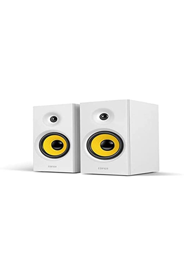 R1080BT – 24W Bluetooth Bookshelf Speakers | 4" Bass, DSP, AUX, Line-In, Wood Finish
