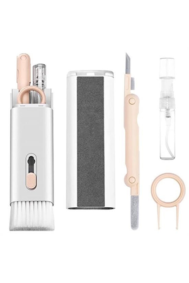 مجموعة تنظيف إلكترونية متعددة الوظائف لشاشة كمبيوتر التلفزيون مع فرشاة وفرشاة - 1