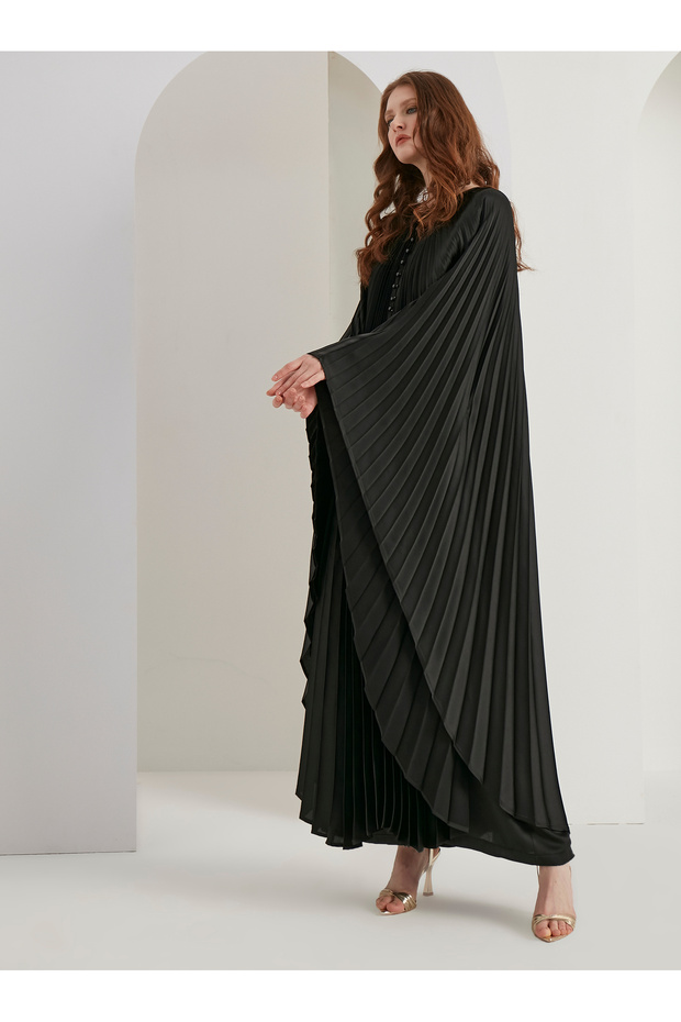 Piliseli Maxi Elbise - 5