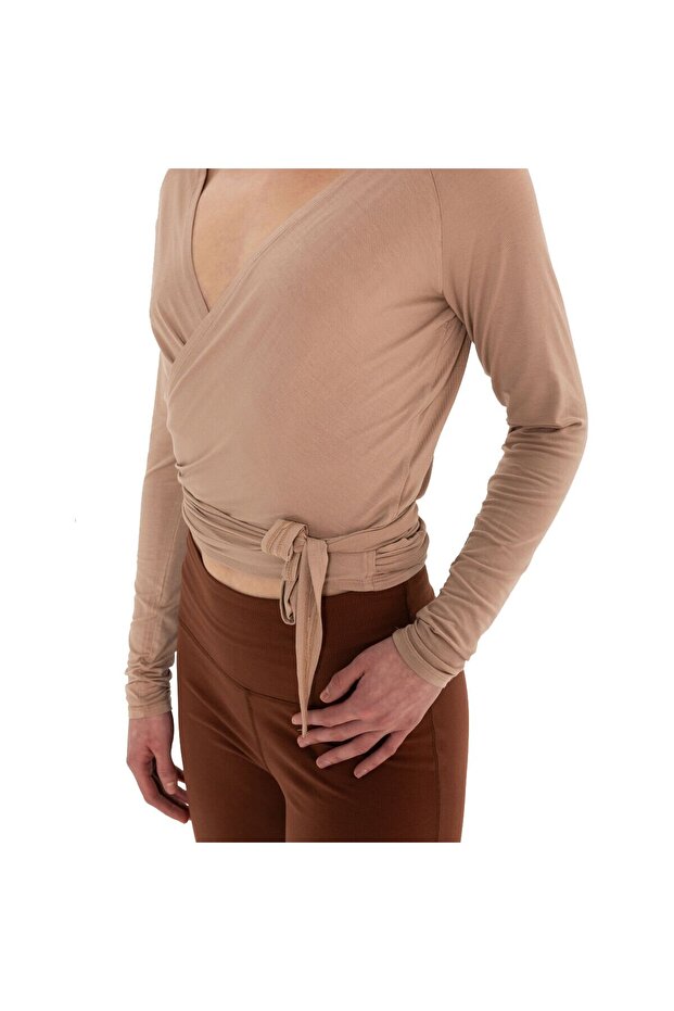 Anvelop Bağlamalı Modal Bluz - 8