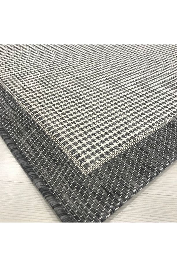 Firdevslife Jüt Sisal Halı 9213 Gri Serisi Salon Oturma Yatak Odası Halısı - 2