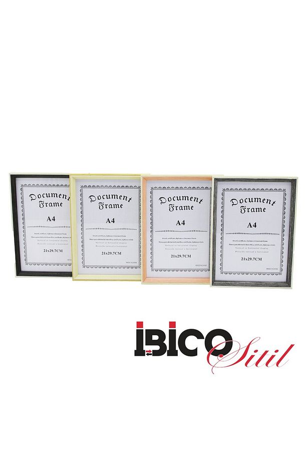 ( 21X29.7CM ) ( İNCE & TEK RENK ÇERÇEVE ) AHŞAP RESİM ÇERÇEVESİ - 1