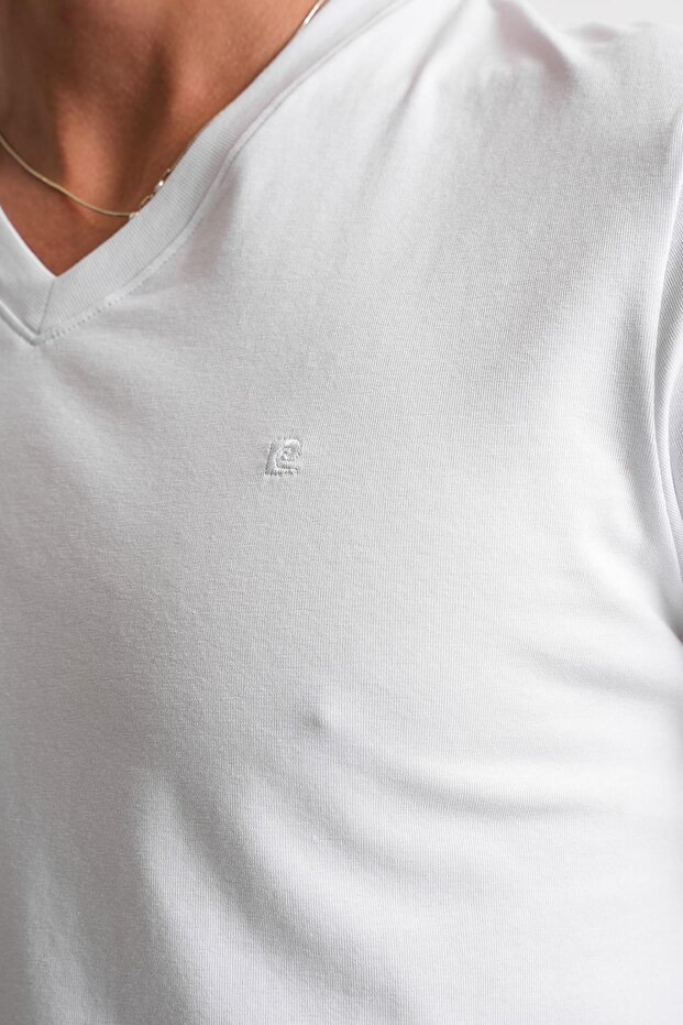 V Yaka Basic T-shirt - 4