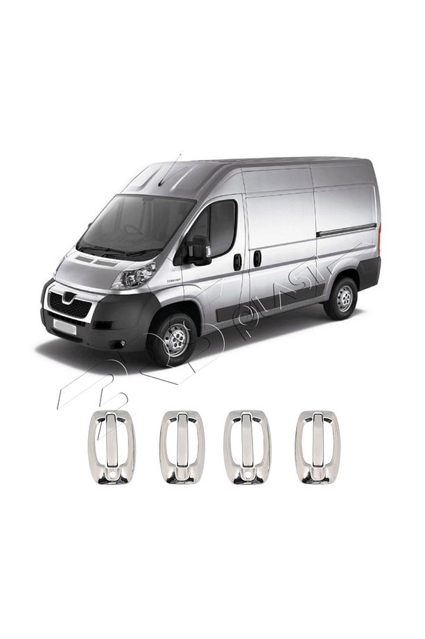 Peugeot Boxer Uyumlu 2008 Ve Üzeri Krom Kapı Kolu Çerçeve 4 Kapı Paslanmaz Çelik - 3