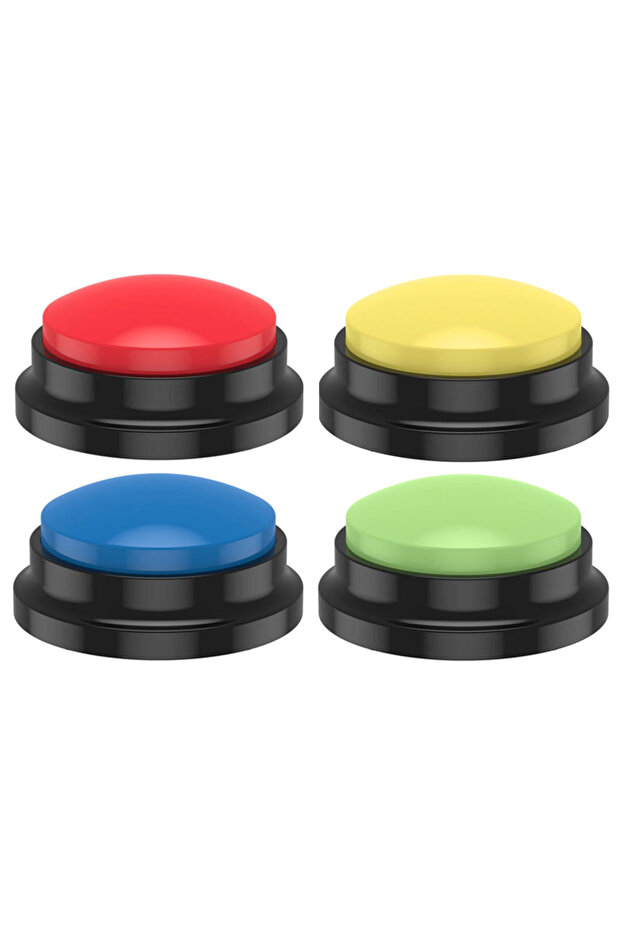 Set of 4 Dog Training Buttons, Voice Recording, Customizable, Development - 1