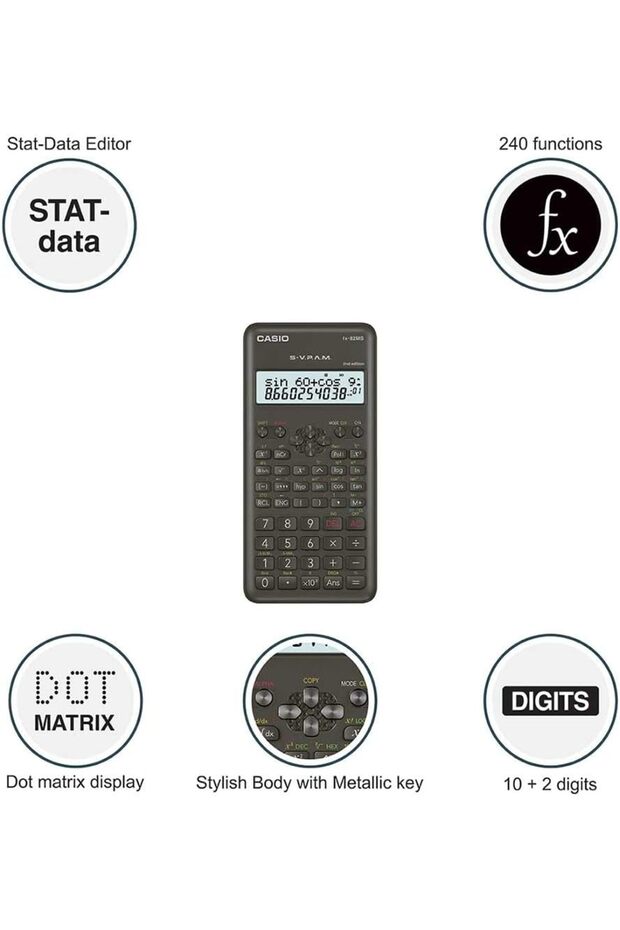 FX-82MS 2nd Edition Non-Progammable Scientific Calculator - 3