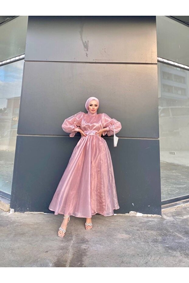 Tesettür Abiye Elbise - 1