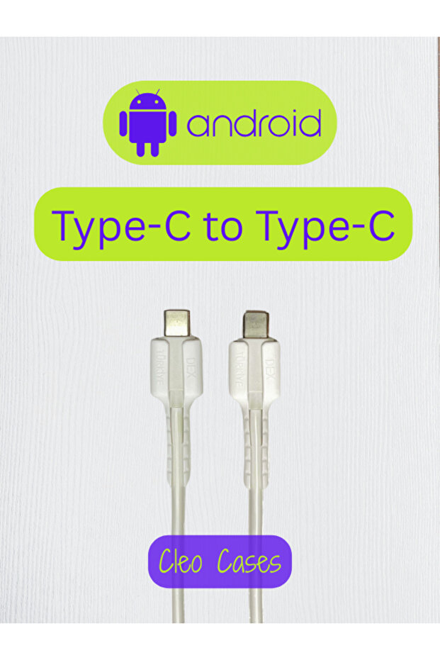 Yeni Nesil Android Type-C To Type-C Şarj Kablo Ucu Koruyucu - 4