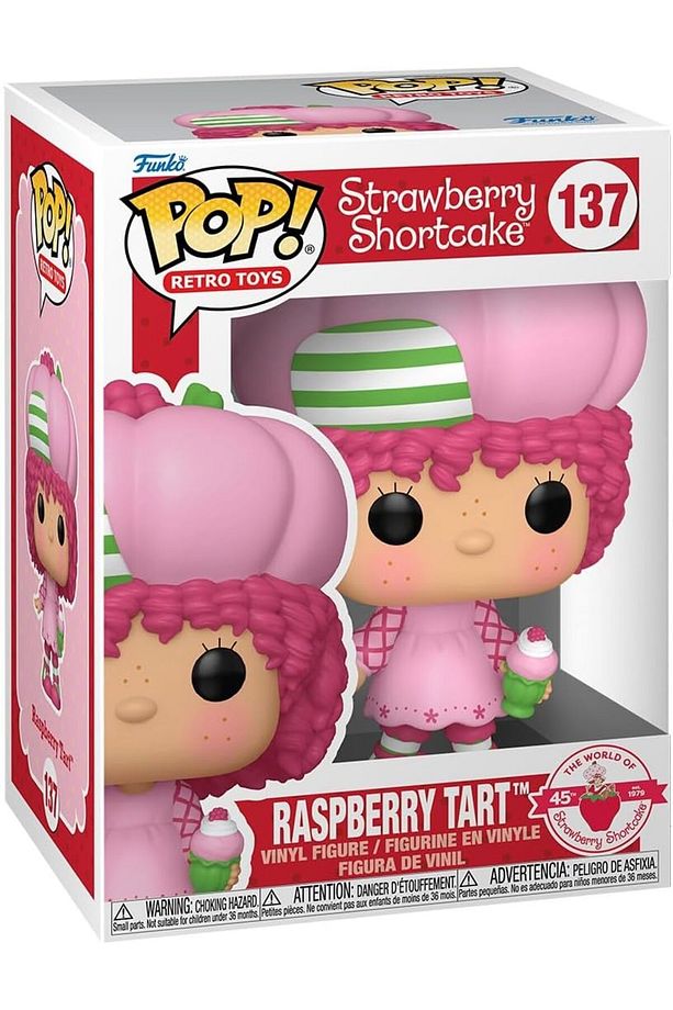 Pop! Retro Toys: Strawberry Shortcake Raspberry Tart 9,5 cm, Resmi Vinil Koleksiyon Figürü - 1