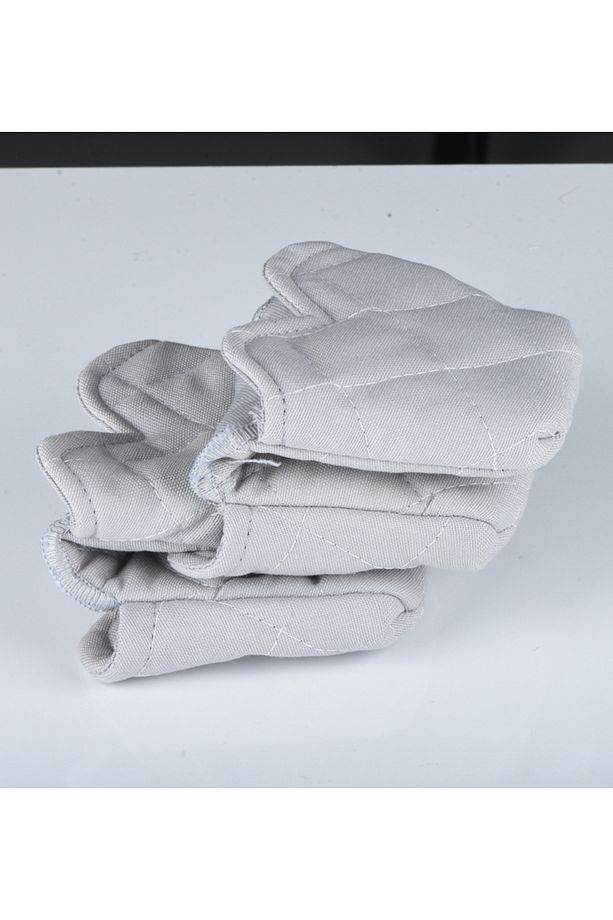 Crab Isı Yalıtımlı Isı Geçirmeyen Kumaş Fırın Tutacağı Tencere Tepsi Tutamaç 2 Adet Silikon değil - 5