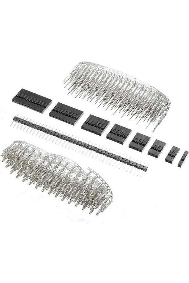 670 Adet Dupont Jst Konnektör ve 40 lı Pin Header Seti 2,54mm 1-10 Pin 9 Çeşit Şeffaf Çantada - 2