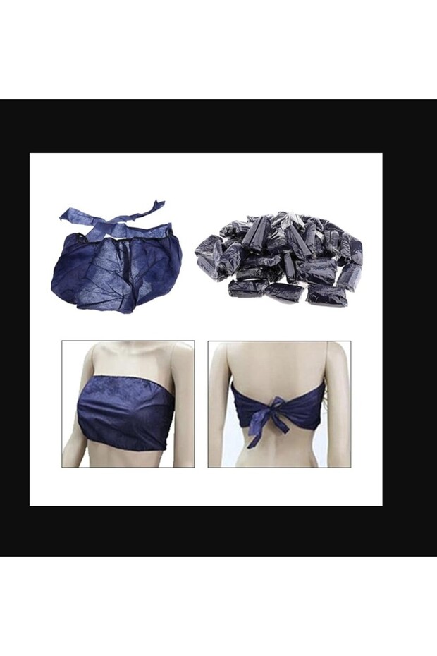 50 Pieces Disposable Nonwoven Bras Women's Disposable Spa Top
