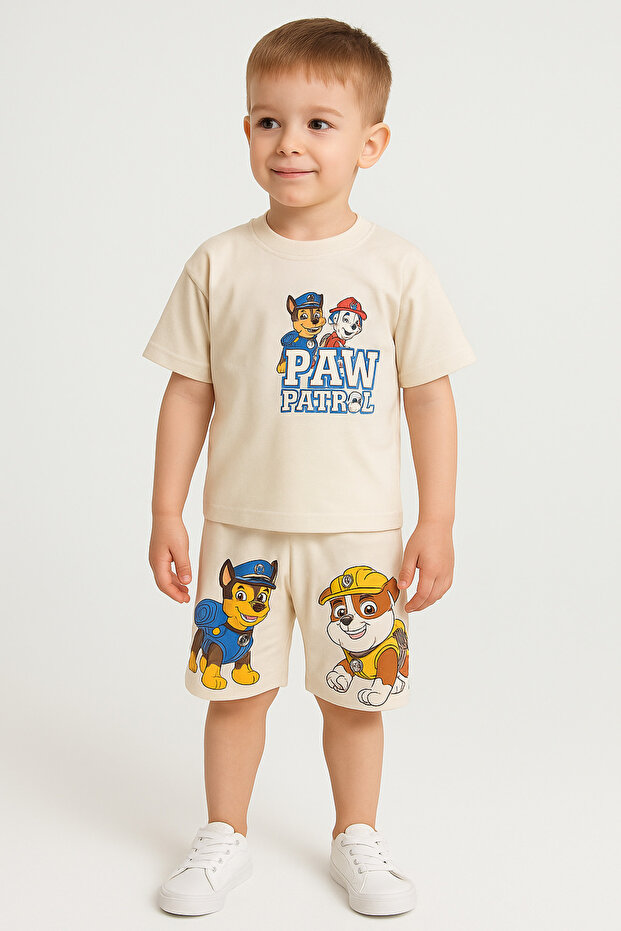 Summer Paw Shorts Double Set 100% Cotton Top