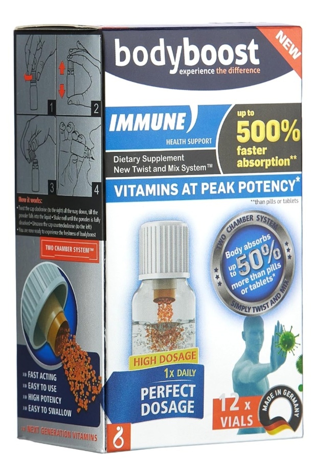 BodyBoost Body Boost Immune Support with Vitamin C, Zinc and Natural Ingredients