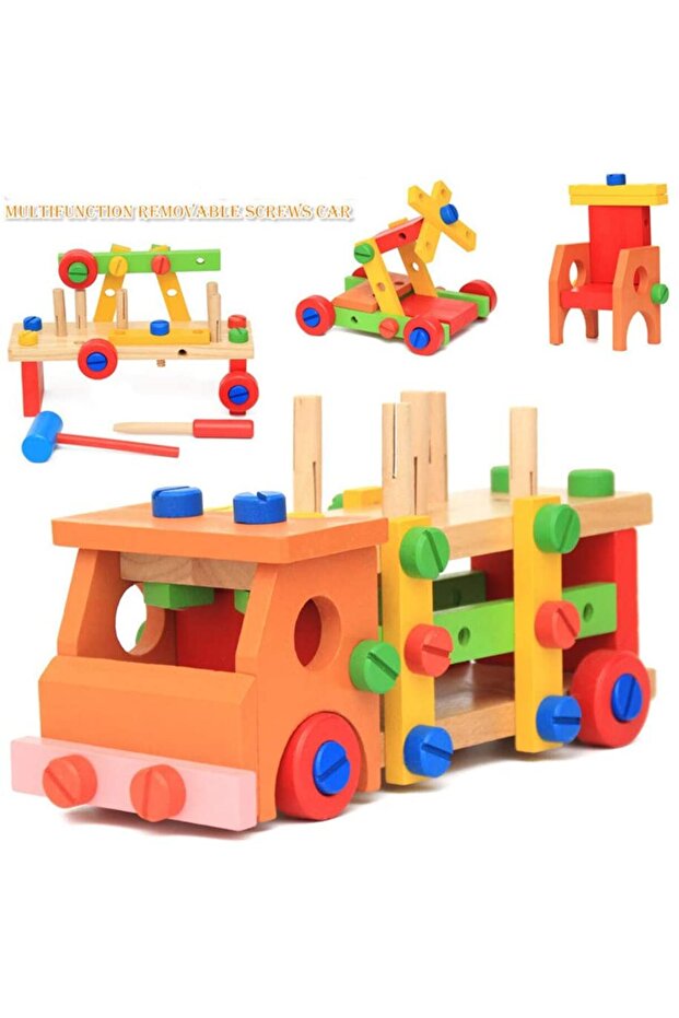 - Wooden Assembling Activity Car
