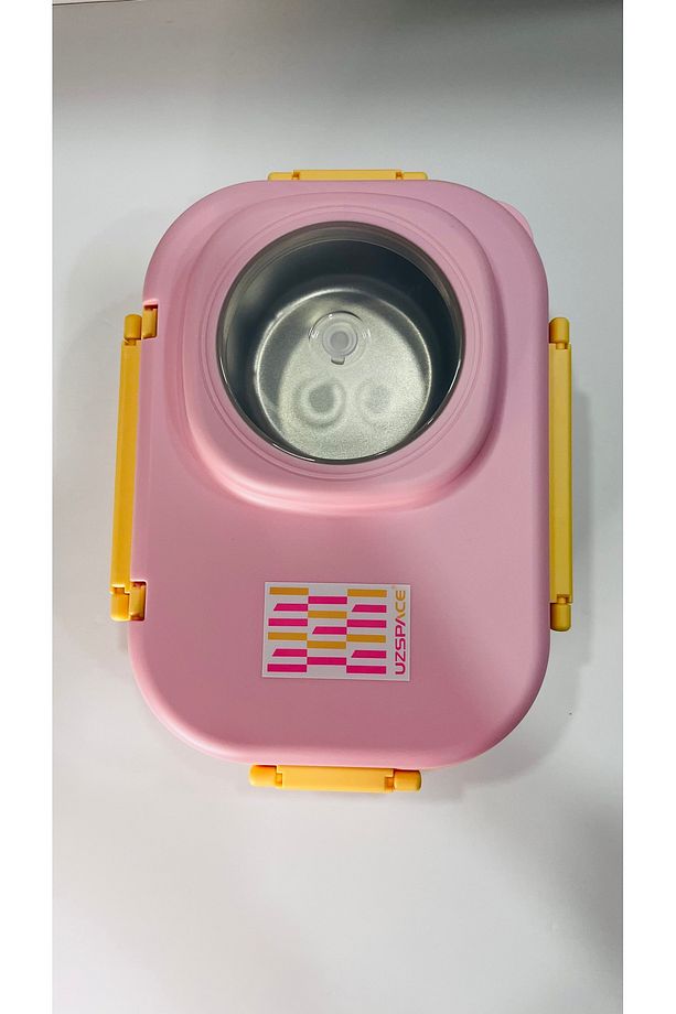 Paslanmaz Çelik 600ml Tek Katlı Yalıtımlı Akıtmaz Kaşık Çatallı Lunch box Sefer Tası 8021-92 - 5