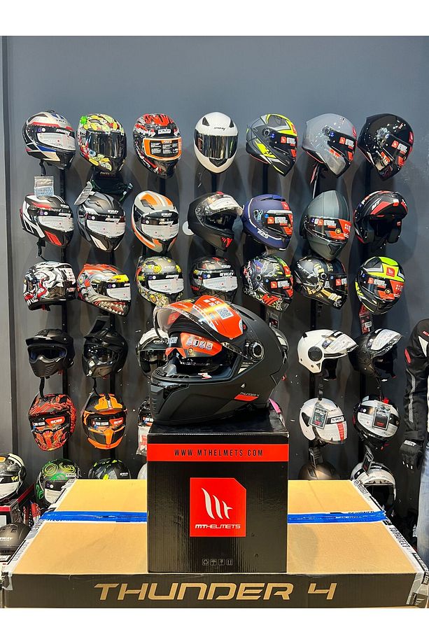 KASK MT FF118SV THUNDER 4 SV SOLID A1 MAT SIYAH - 5