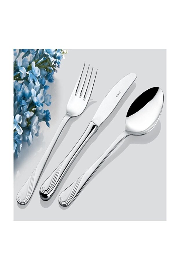 Çelik Bahar Model 12 Li Yemek Kaşığı - 2