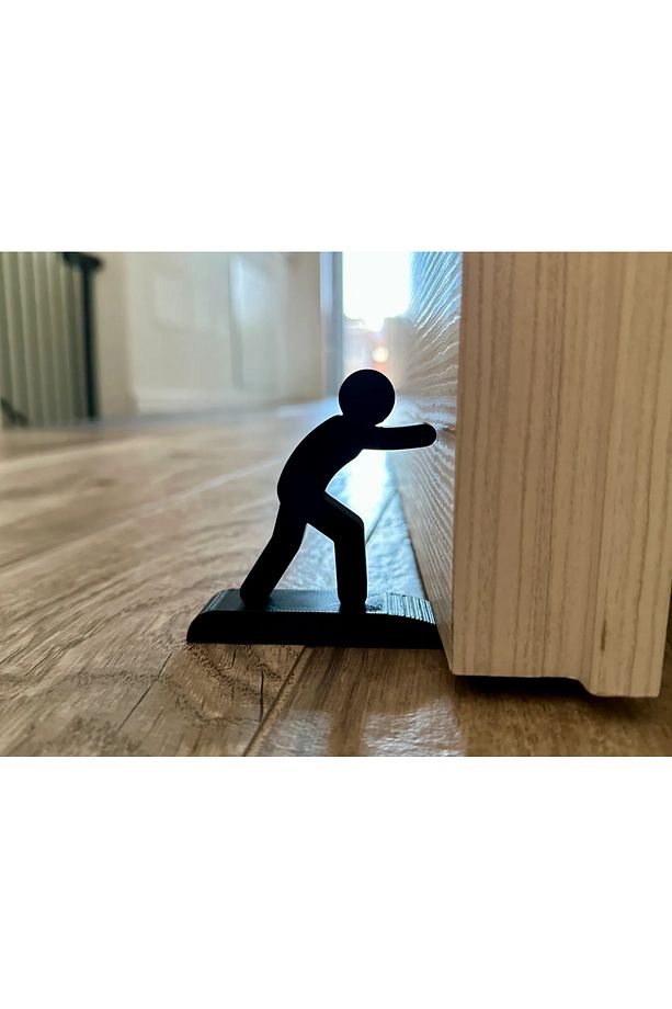 Modern Tasarımlı İnsan Figürlü Kapı Durdurucu – Kaymaz ve Dayanıklı Kapı Tutucu - 1