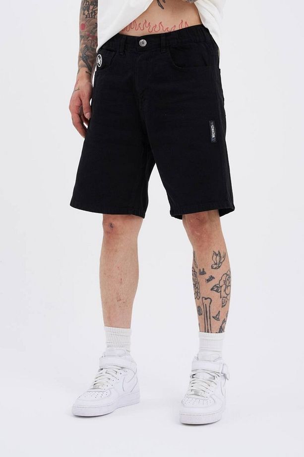 Oversize Denim Şort - 7