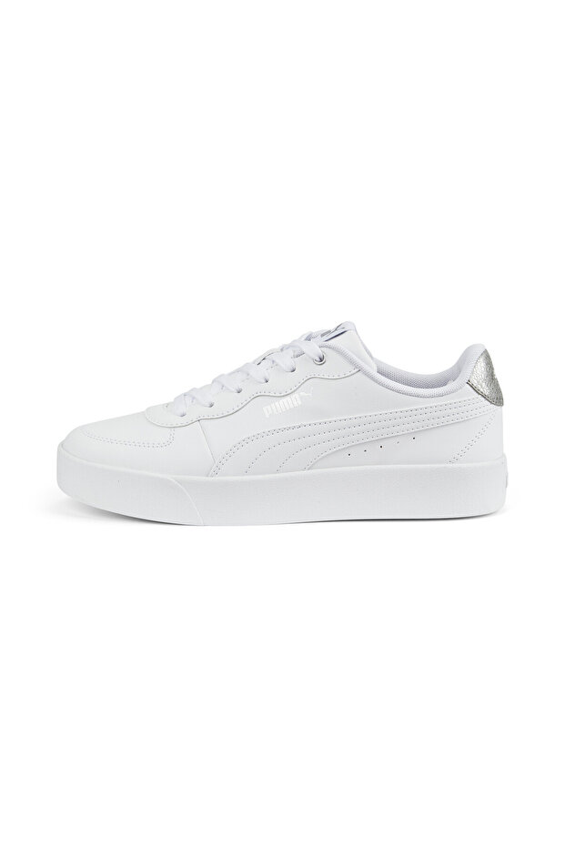 Womens Skye Clean Distressed Sneakers - White