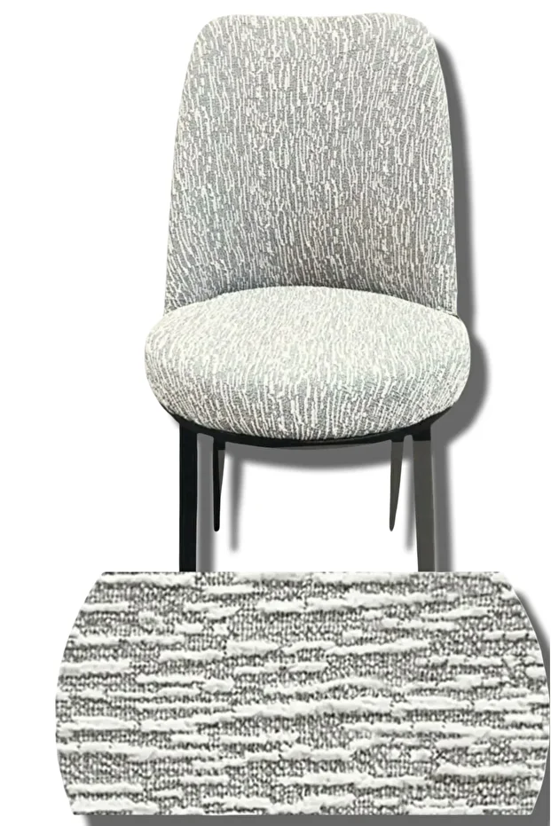 6 Adet Oval, Yuvarlak Sandalye Örtüsü One Size 0001 - 1