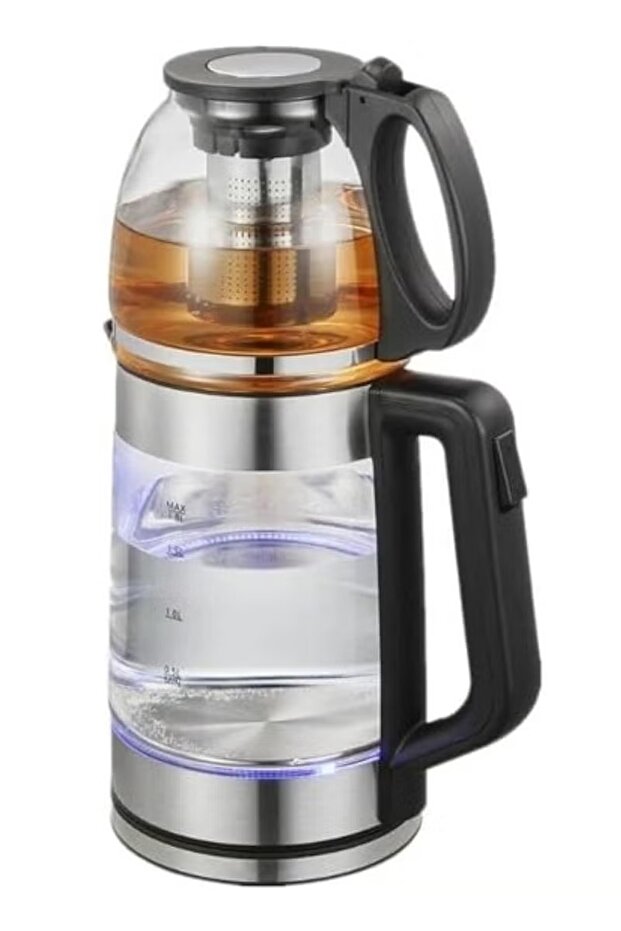 Double Pot Electric Kettle With Removable Tea Filter, Capacity 1.8l Kettle & 1.0l Tea Pot - 6