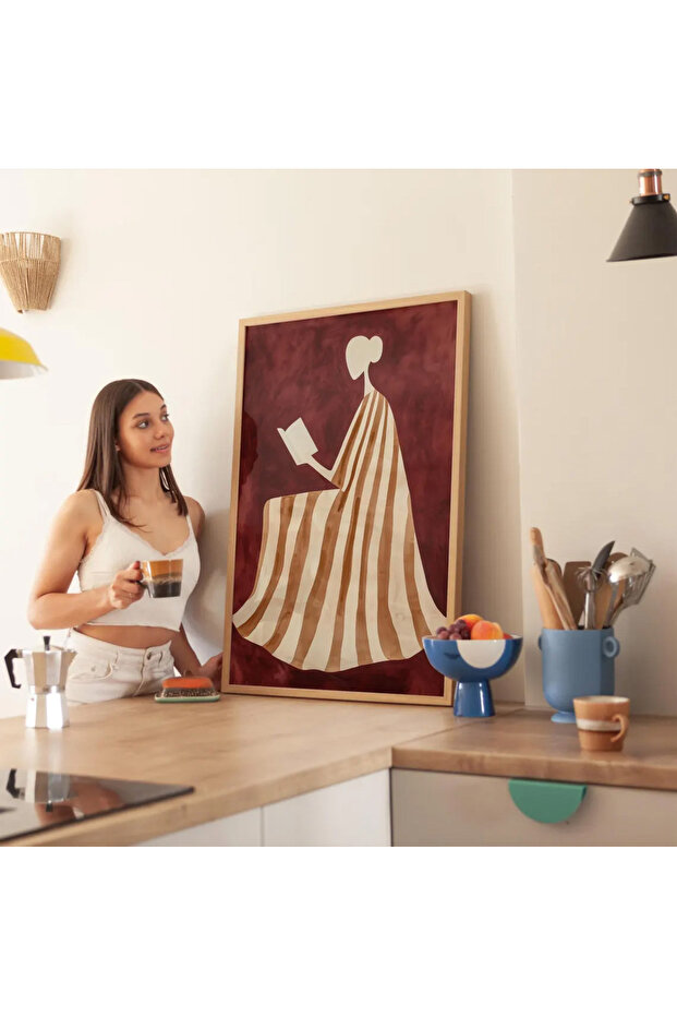 طاولة مطبخ لغرفة المعيشة بإطار خشبي قطعة واحدة TK0623