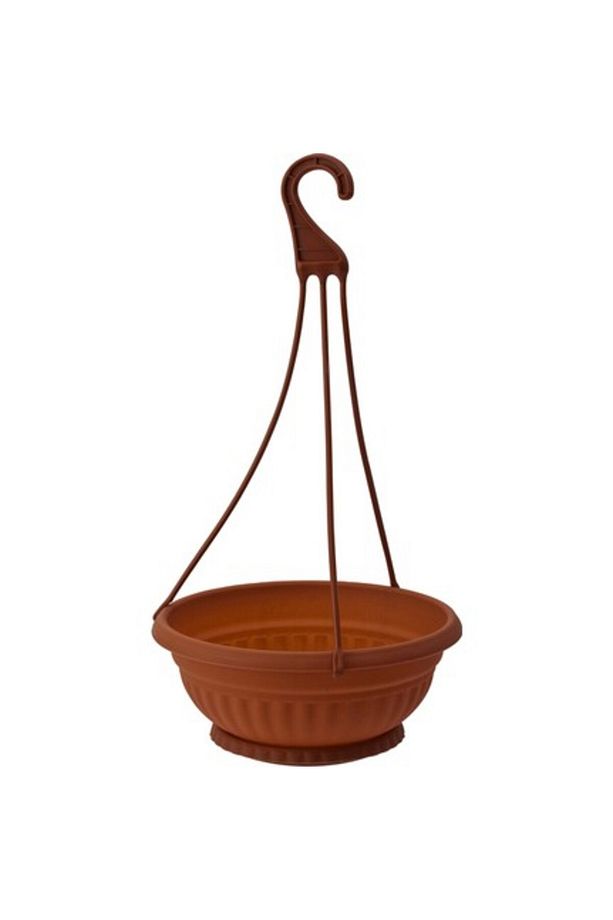 Sy-5735 Kahverengi Askılı Aranjman Saksı Balkon Saksı No 0 - 1