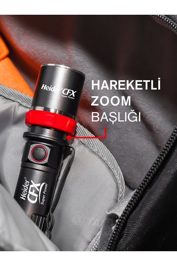 (YENİ) Heider CFX Zoom Super Power V4 - 2025 Yeni Versiyon - Dual Charge Type (USB Type-C +Adaptör) - 4