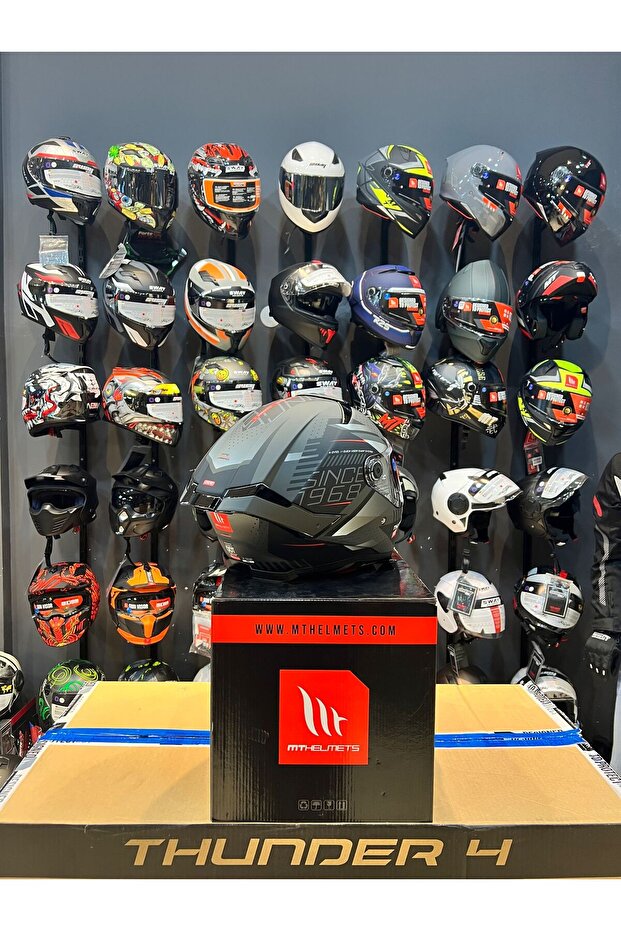 KASK MT FF118SV THUNDER 4 SV LUMINENCE D1 MAT (ŞEFFAF VİZÖR) - 7