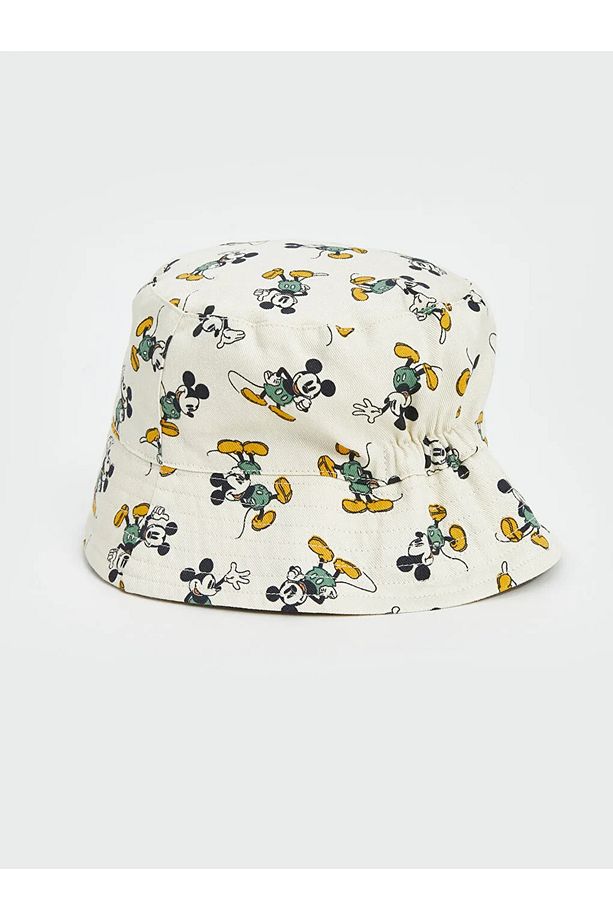 LCW baby Bej Mickey Mouse Baskılı Erkek Bebek Bucket Şapka - 2