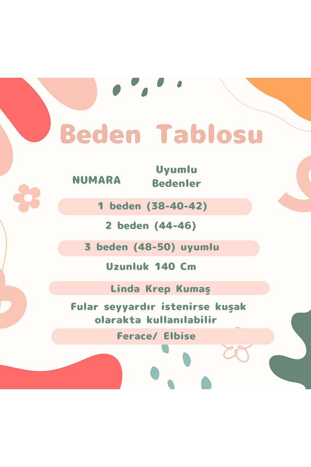 Kadın Kap Ferace & Elbise Tesettür  Krep Kumaş Çıkarılabilir Fular, Kuşak olabilir - 4