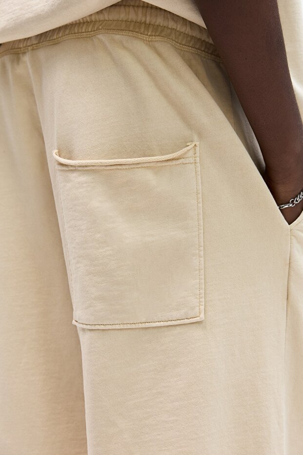 Bol kesim jogger bermuda - 6