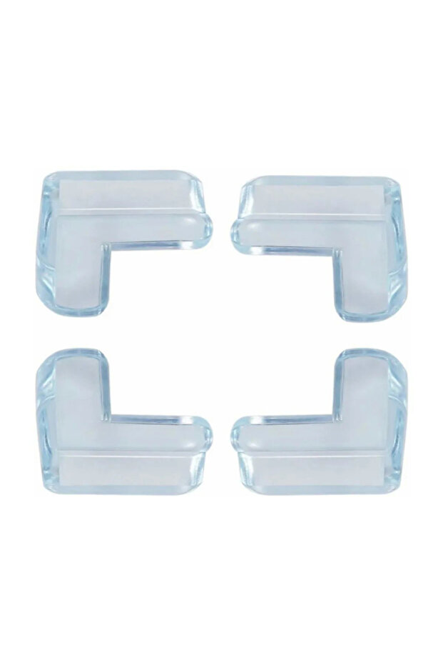 4 قطع من واقي الزوايا الشفاف من السيليكون من النوع V - 1