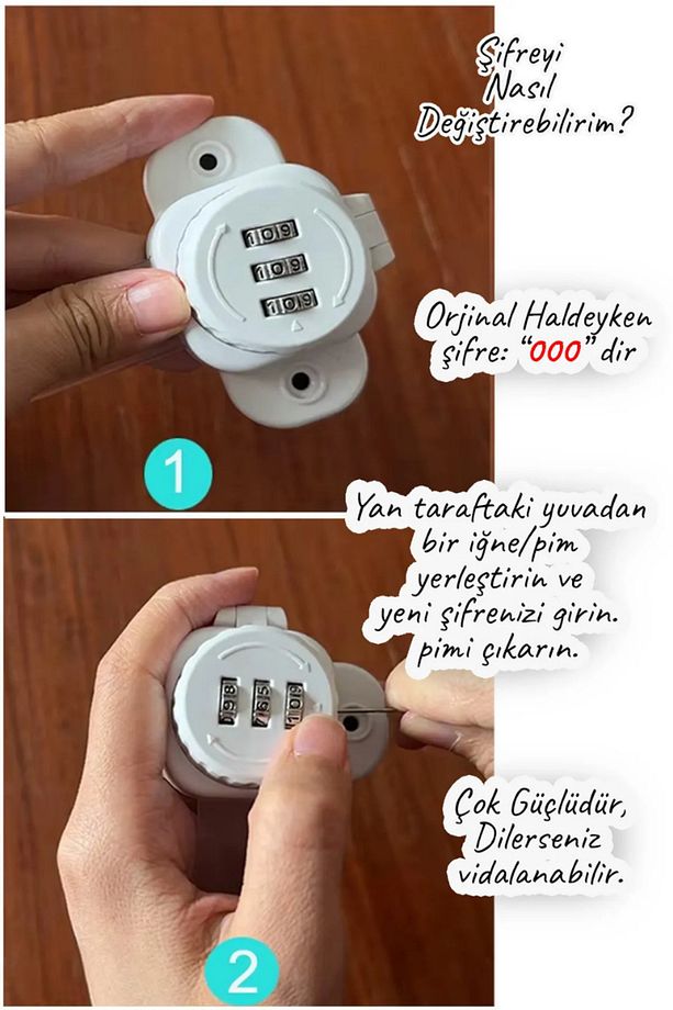 Şeffaf Numaratör Şifreli Çok Amaçlı Esnek Dolap ve Çekmece Kilidi - 6