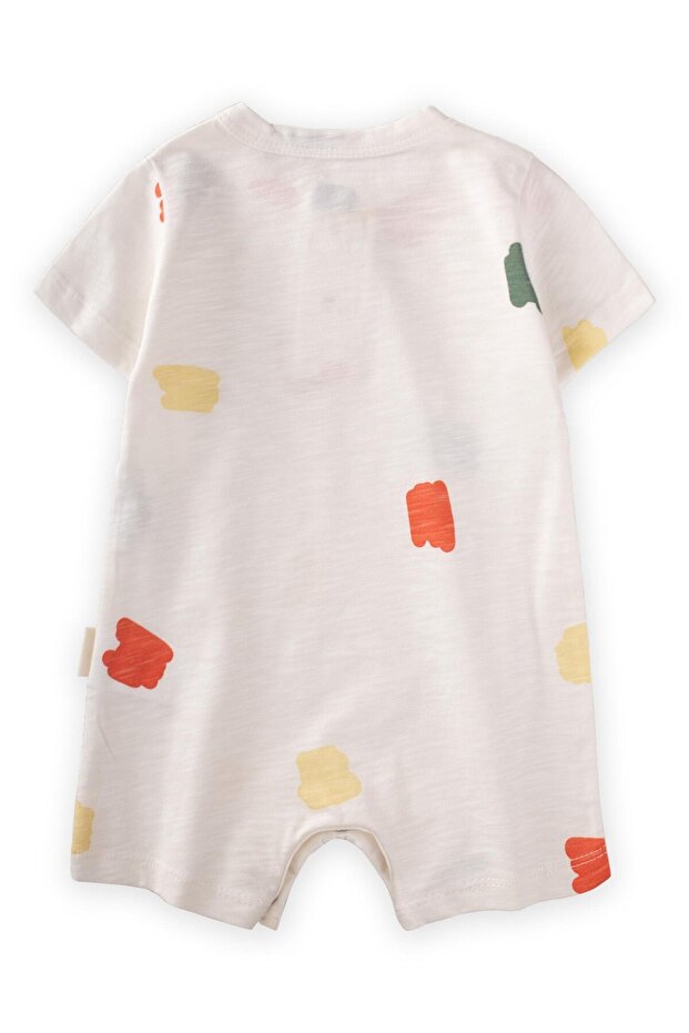 0-4 Years Patterned Jumpsuit - Brush Impact Pattern - 2