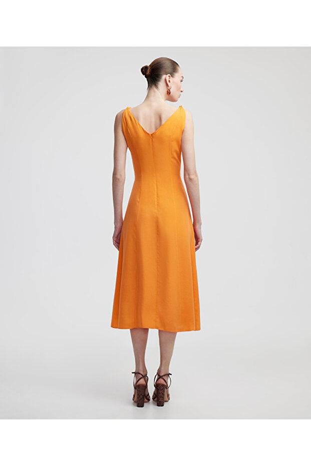 Kare yaka elbise - 6