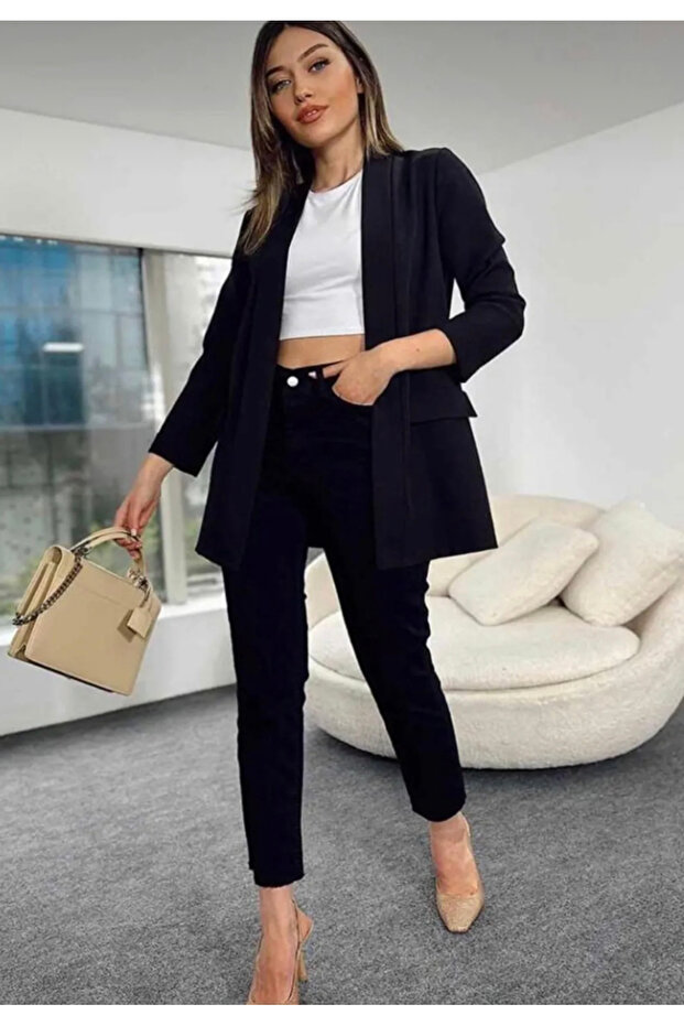 جاكيت بياقة شال - 1