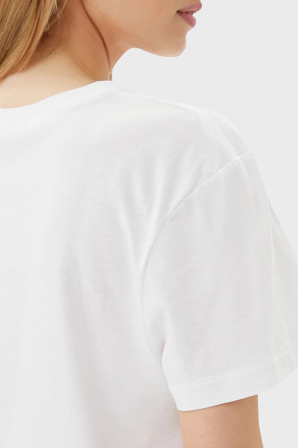 Clematis % 100 Pamuk Regular Fit Logolu T Shirt V5GI09K9RM1 T SHİRT V5GI09 K9RM1 G011 - 5