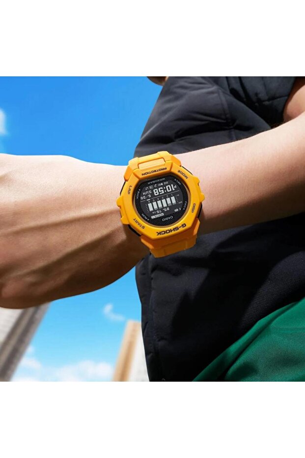 G-Shock GBD-300-9DR Sarı Renk 20 ATM Su Geçirmez Yeni Bluetooth Bağlantı Erkek Kol Saati - 5