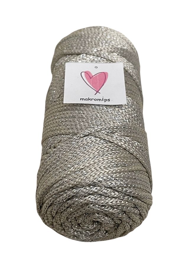 POLYESTER SİMLİ MAKROME İP 100 gr PARLAK PREMIUM 1. KALİTE SUPLA ÇANTA HOBİ  EL ÖRGÜ İPİ İP - 3