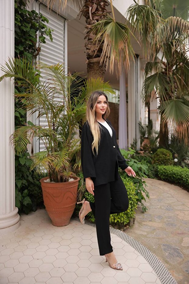 Aerobin Single Button Jacket Suit - 2