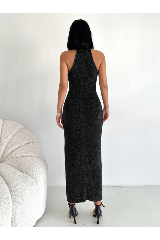 Simli Buzi Elbise - 4