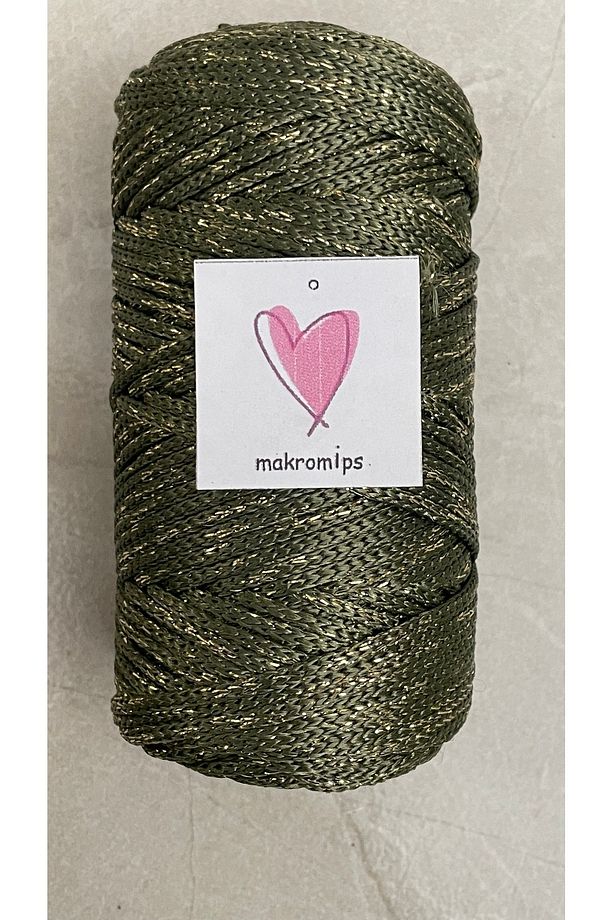 POLYESTER SİMLİ MAKROME İP 100 gr PARLAK PREMIUM 1. KALİTE SUPLA ÇANTA HOBİ EL ÖRGÜ İPİ İP - 4