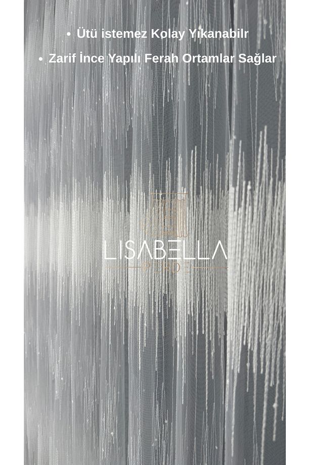Linea Broderia Tül (1x2.5 Orta Pile Dikişli) ütü istemez - 4