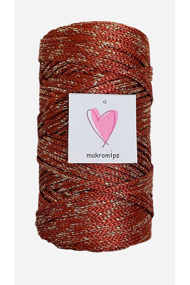 POLYESTER SİMLİ MAKROME İP 100 gr PARLAK PREMIUM 1. KALİTE SUPLA ÇANTA HOBİ EL ÖRGÜ İPİ İP - 3